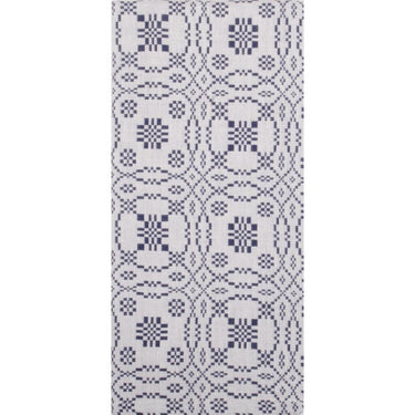 Lover㦙??S Knot Jacquard Towel Cream Indigo Set Of Six KT130021 - The Fox Decor